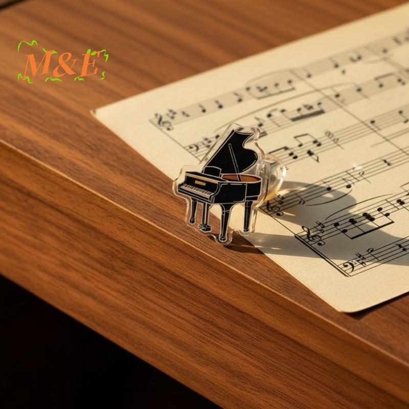 [M&E] 5 ชิ้นอะคริลิคเพลงคลิปหน้า Marker Secure แผ่นเพลงสําหรับหนังสือเปียโนเครื่องมือแบบพกพาสําหรับฝึกซ้อมและประสิทธิภาพ [ใหม่]