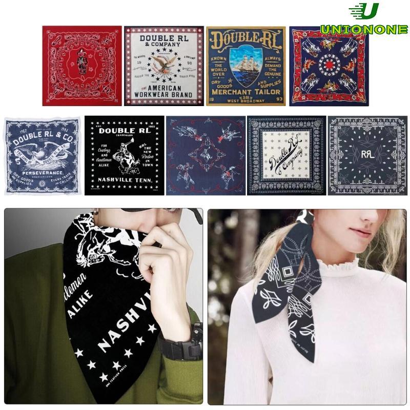 ONE 21 Letter Bandana Head Scarf Hip Hop Square Turban Head Scarf สําหรับวัยรุ่น