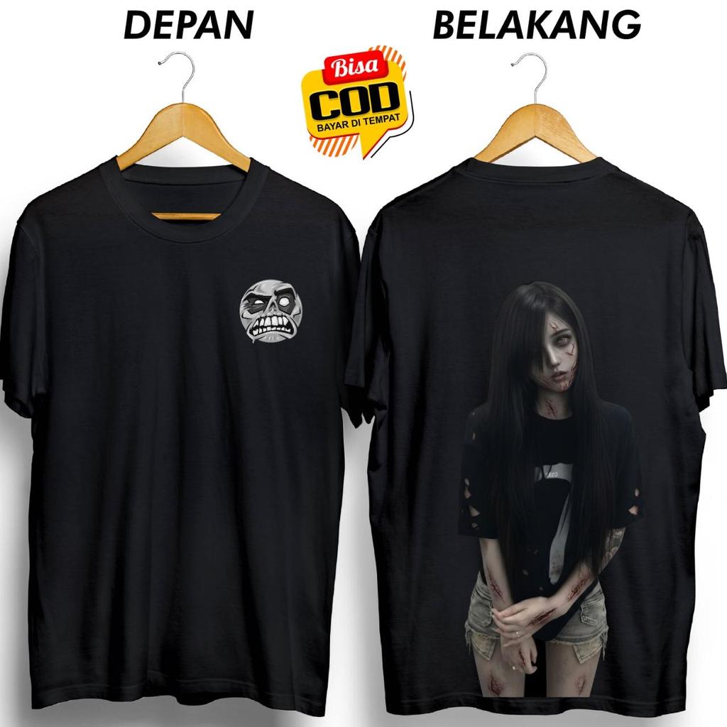 เสื้อยืด GHOST สําหรับผู้หญิงพร้อม 7 KEDIRI, SMILE DB