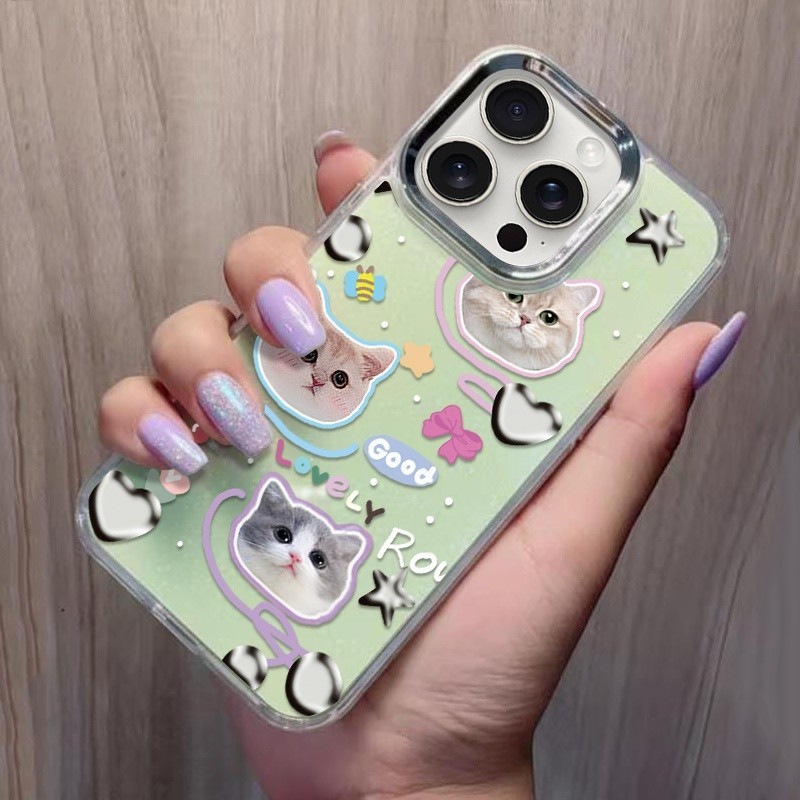 CASE MILITARY MOTIF CAT GLOW ใน DARK สําหรับ VIVO Y01 Y02 Y03 Y04 Y04S Y05 Y100 Y12 Y15 Y17 Y15S Y16