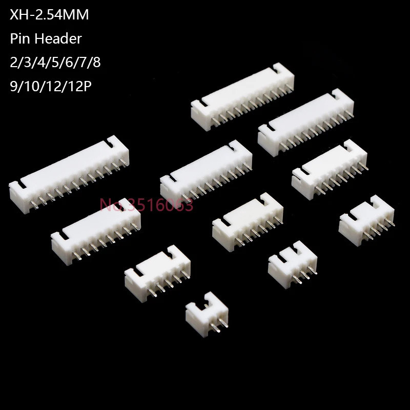 20/50pcs XH2.54 Connector 2.54MM Pitch ชาย Pin Header 2 P/3 P/4 P/5 P/6 P/7 P/8 P/9 P/10 P/11 P/12 P