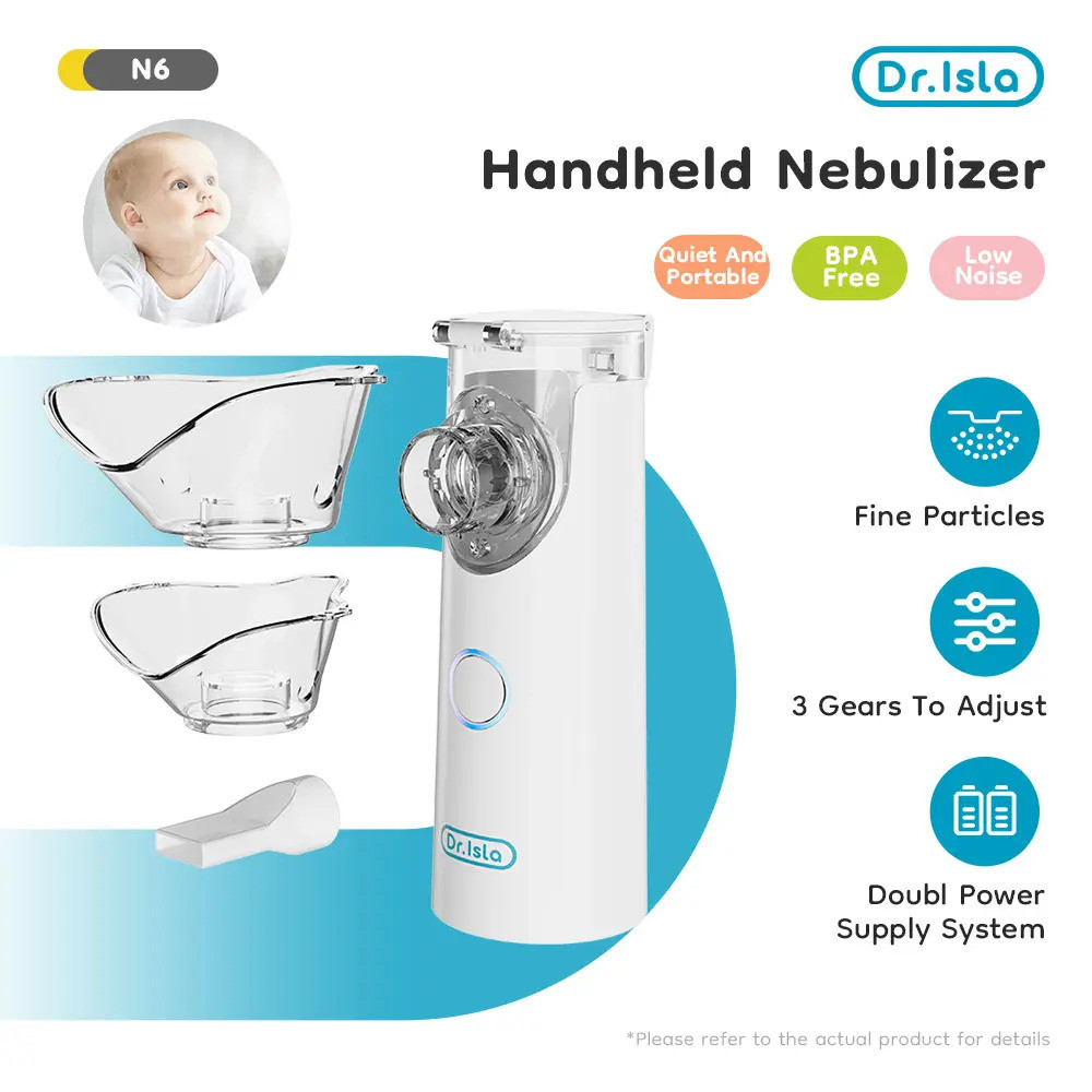 Dr.isla Nebulizer Portable Machine For Adult Kids Handheld Asthma Inhaler  Facial  Comfort Atomizer 