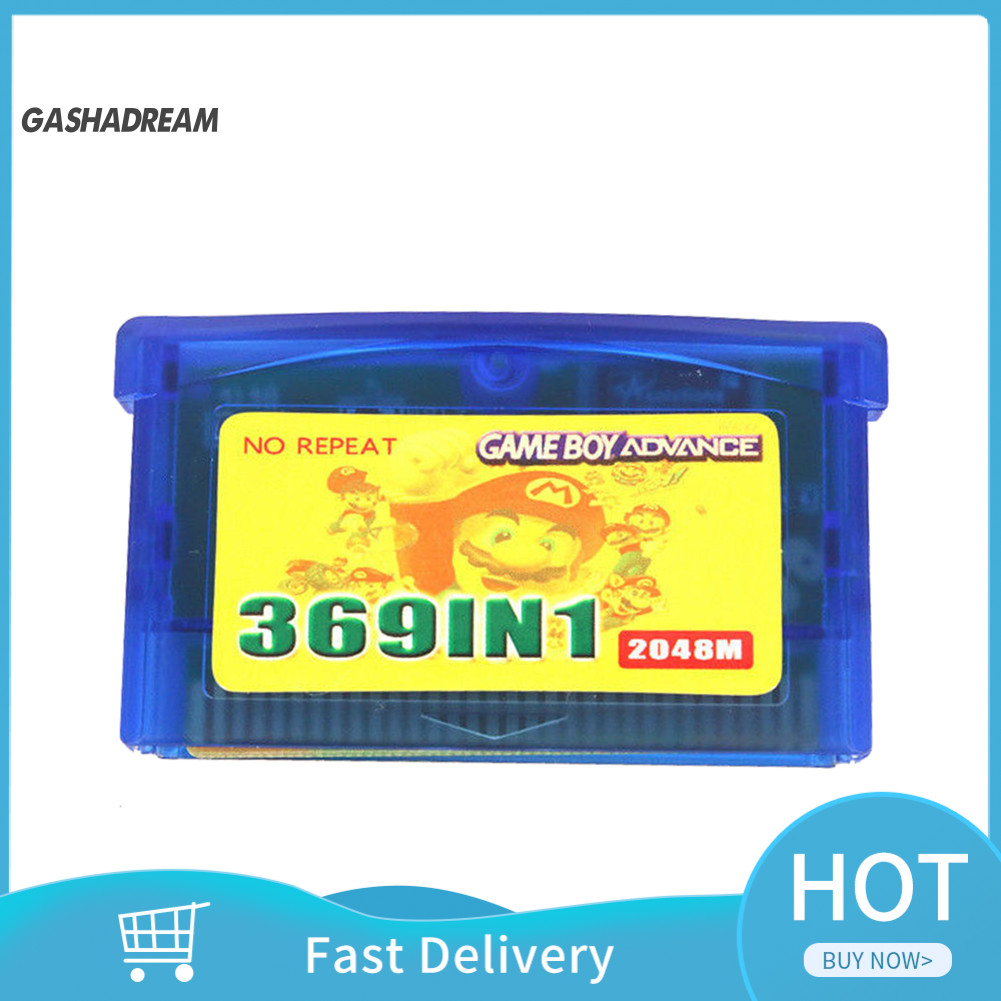 369 in 1 US Version Game Cartridge การ์ดเกมสําหรับ GameBoy Advance