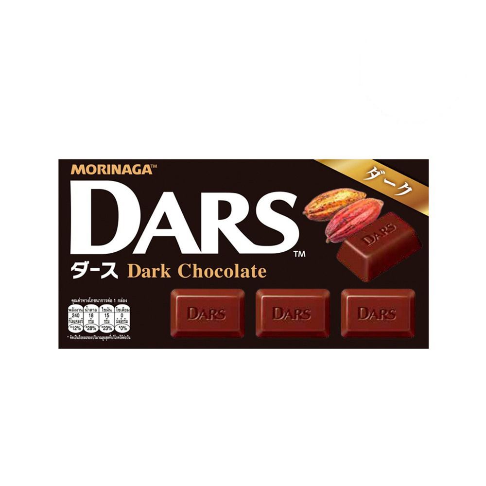 [สินค้าส่งด่วน] โมรินากะดารส์บิตเตอร์ชอคโกแลต 42ก. MORINAGA DARS BITTER CHOCOLATE 42G
