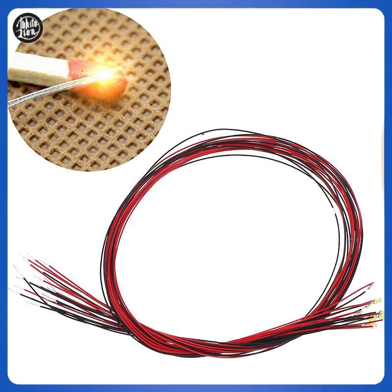WL| 10 ชิ้น 20 เซนติเมตร t0603wm ประสาน micro litz สายตะกั่ว warm white smd led 0603 ใหม่