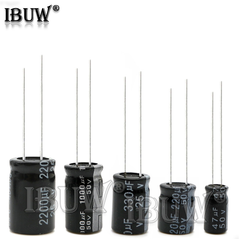 Electrolytic capacitor 6.3V 16V 25V 35V 50V 63V 200V 400V 450V 10UF 22UF 47UF 100UF 220UF 330UF 470U