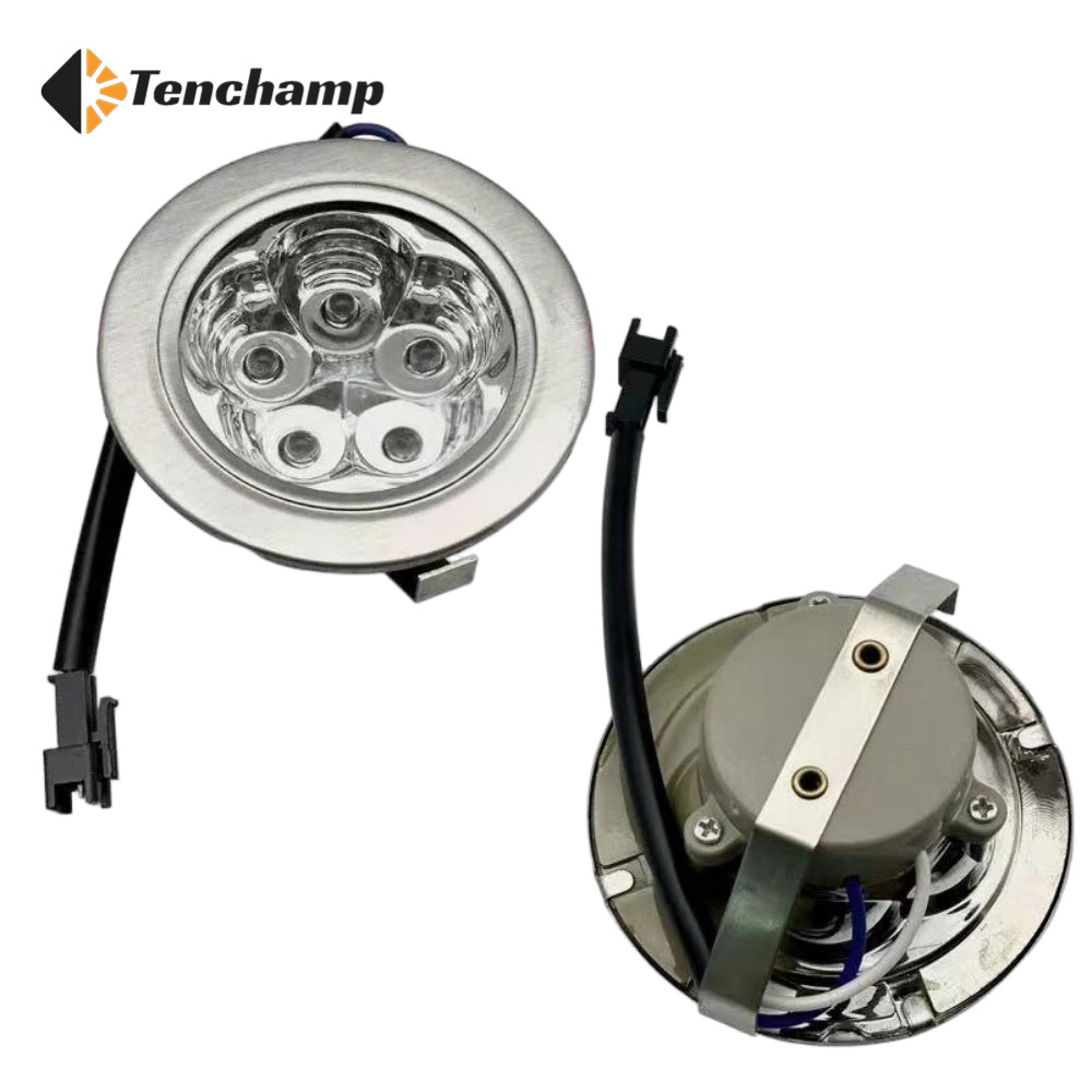 Tenchamp ไฟ LED 1.5W รอบ 12V 220V แสงสีขาว SM ชายหัวเหมาะสําหรับเครื่องดูดควันช่วง