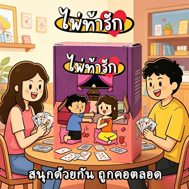 COD ไพ่คู่รักสุดฮิต การ์ดเกมโต้ตอบสำหรับคู่รัก การ์ดเกมละลายพฤติกรรมสำหรับผู้เล่นหลายคน ฉบับภาษาไทย