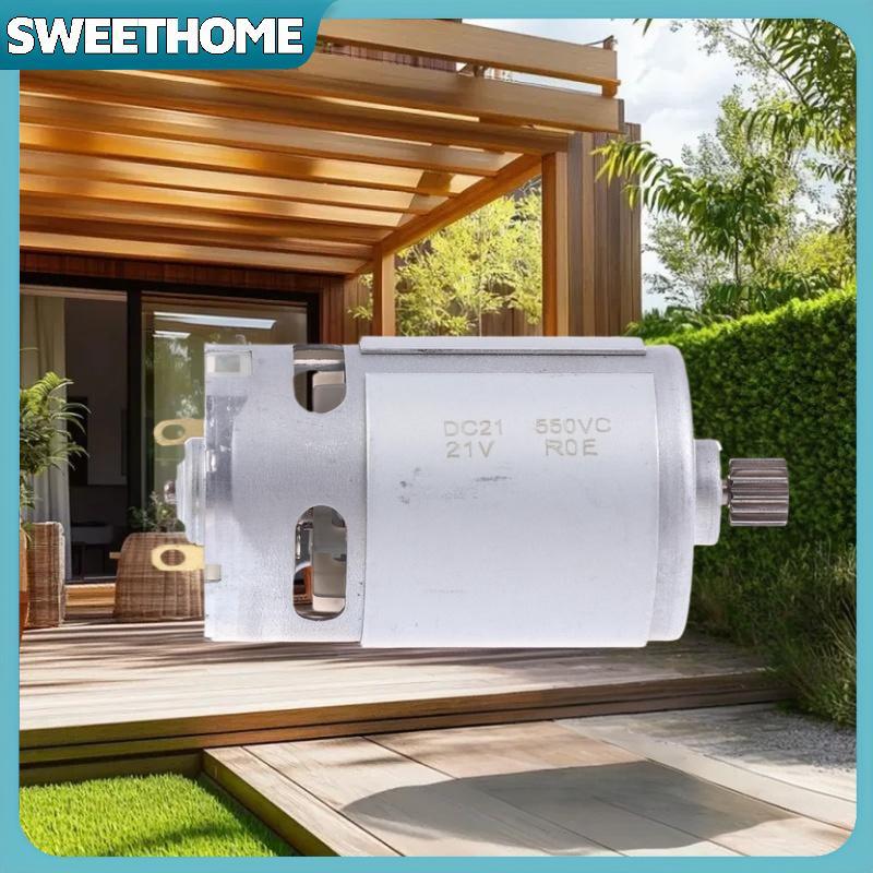 SWEETHOME 21V 14 ฟันเกียร์ Micro DC มอเตอร์ RS 550 28000RPM เลื่อยไฟฟ้ามอเตอร์สําหรับมินิเลื่อยลูกโซ