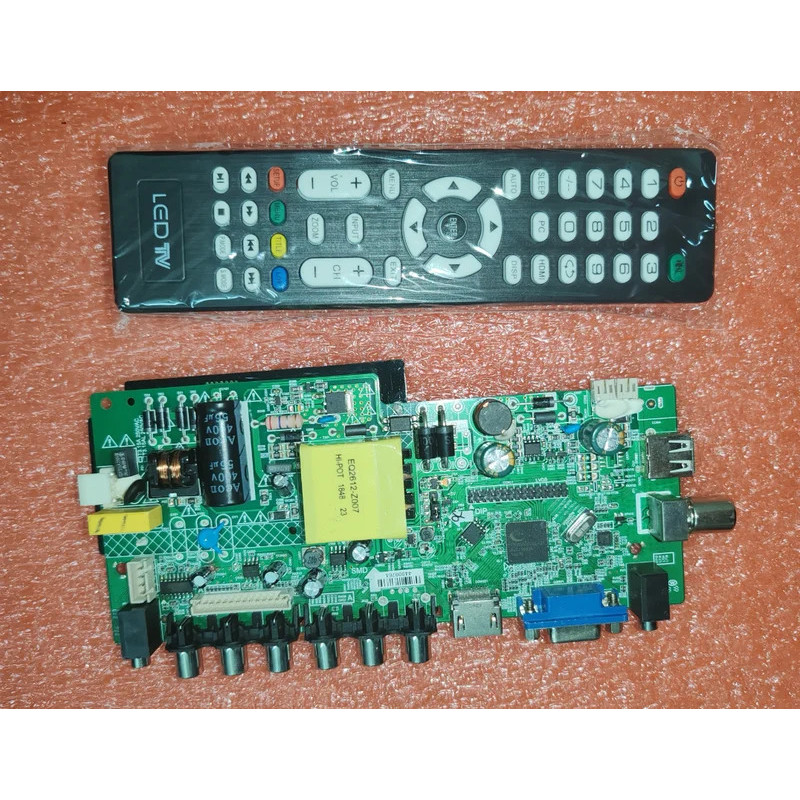 DP.V53RL.671 DP.V53RU.671 เมนบอร์ด LED TV สามในหนึ่งเดียว ทดสอบ ภาพถ่ายทางกายภาพสําหรับ 20--58V 350M