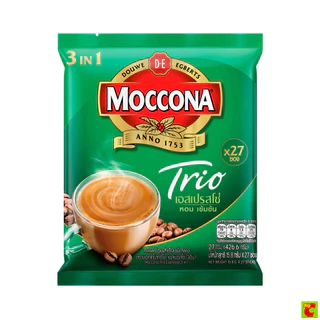 มอคโคน่า ทรีโอ เอสเปรสโซ่ 3 in 1 กาแฟซองปรุงสำเร็จชนิดผง 15.8 ก. x 27 ชิ้น