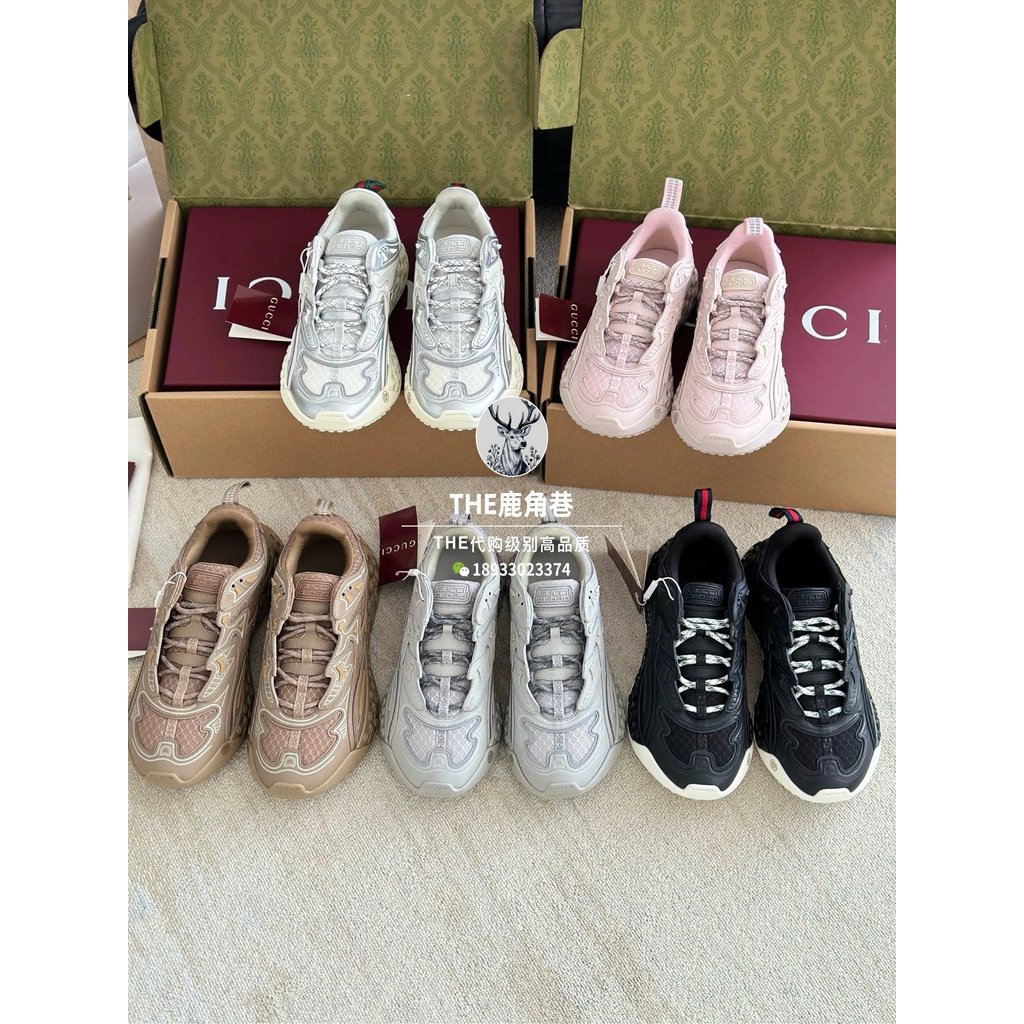 [รุ่นเกรดประมาณ] Gucc * ล่าสุด cub3d Series หนาSoled Daddy รองเท้ารองเท้าสบายๆ g Home cub3d หนาSoled