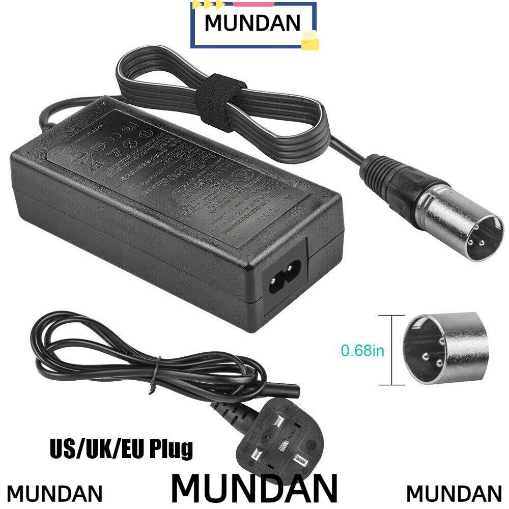 MUNDAN 24V 2A Universal Electric Bike Mobility Scooter Ebike Charger