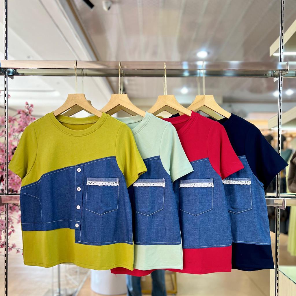 เสื้อท็อปเสื้อสตรีนําเข้า TW-3329