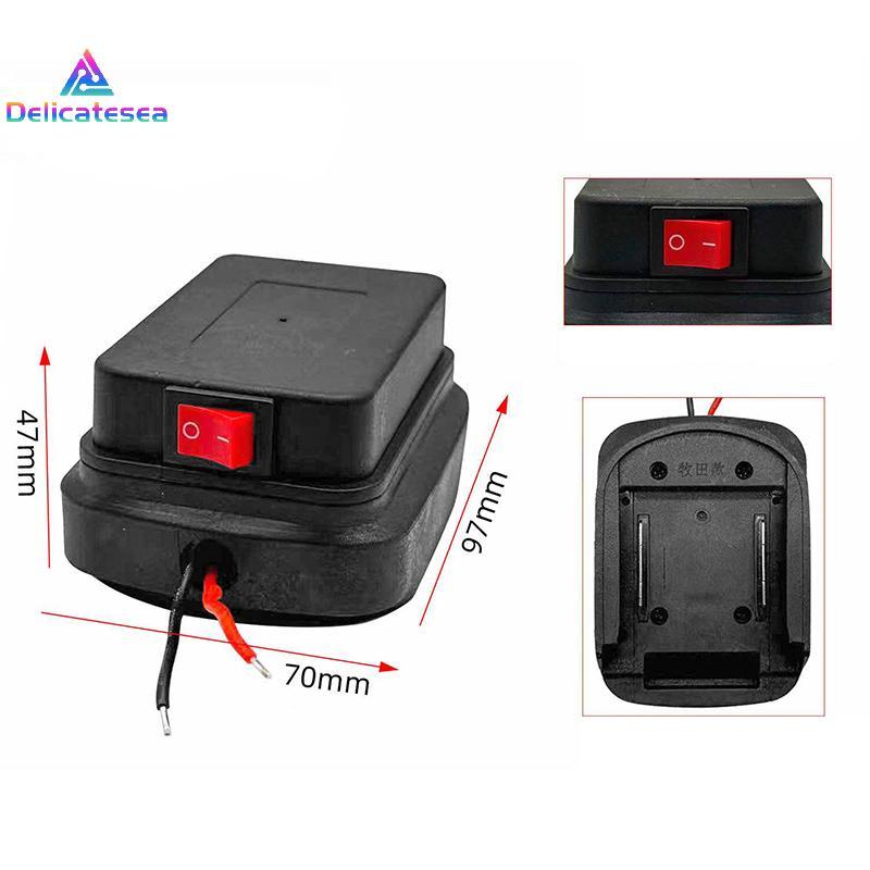[Delicatesea] สําหรับ Makita 18V 21V ผู้ถือขั้วต่อแบตเตอรี่พร้อมสายไฟเครื่องมือเชื่อมต่ออะแดปเตอร์ DIY ฐานอะแดปเตอร์ใหม่