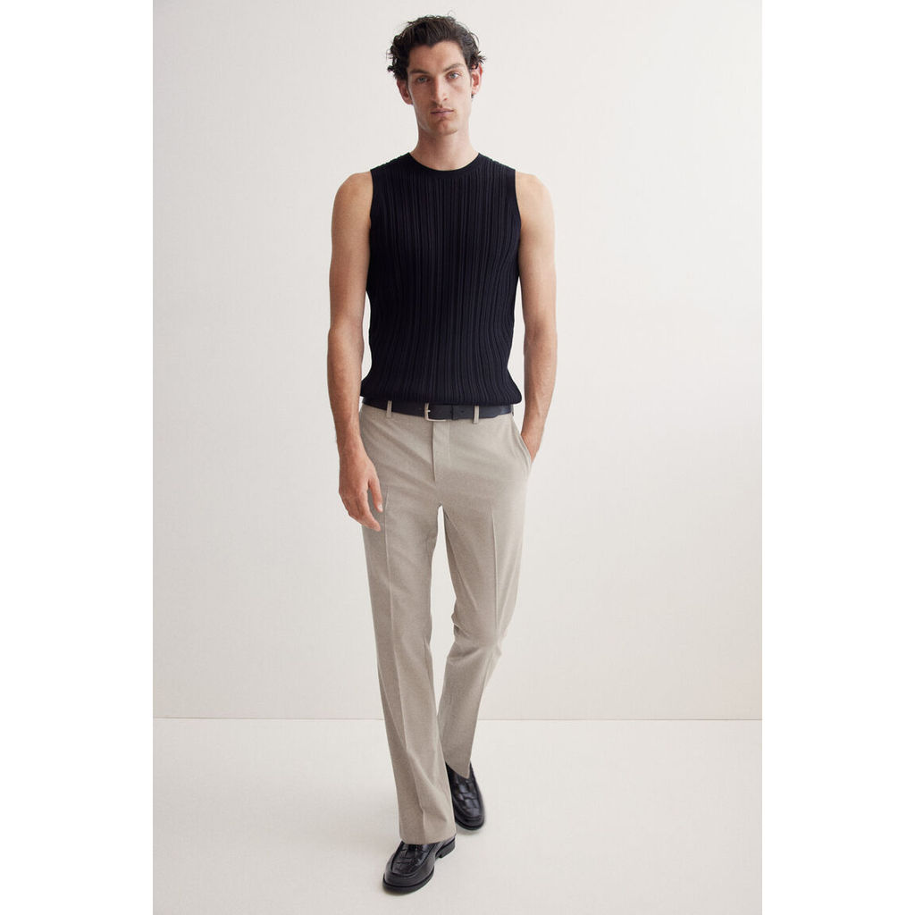 H&M(เอชแอนด์เอ็ม) กางเกงขายาวทรง Slim Fit แบบ Tailored ผู้ชาย 1253395_1
