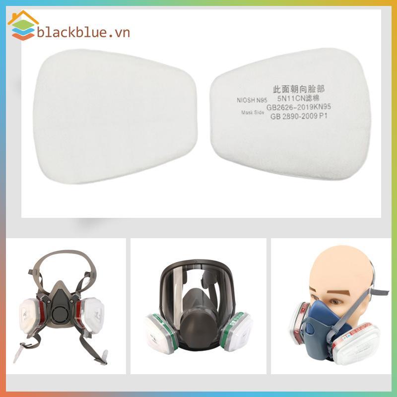 BBLUE 10 ชิ้น 5N11 ฝุ่นกรองผู้ถือกระดาษสําหรับ 3M 6001-6200/7502/6800 เคมี ing ภาพวาด Respirator หน้
