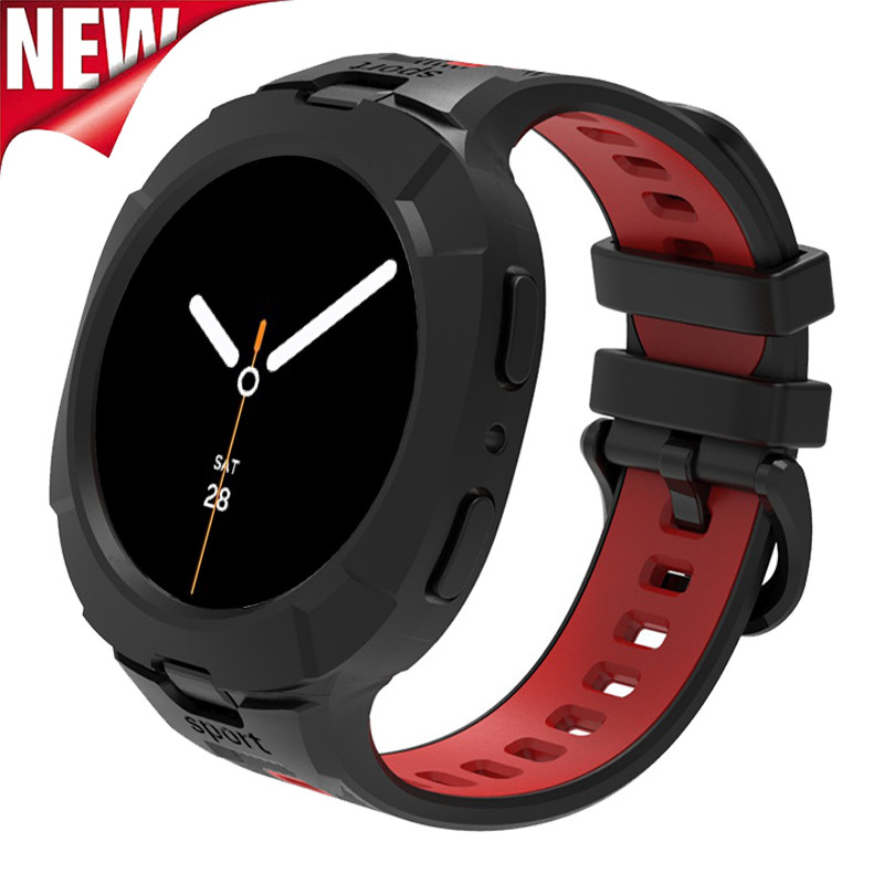 2 in 1 Starp + สําหรับ Samsung Galaxy Watch 8 40 มม.44 มม.8Classic 46 มม.TPU แบบบูรณาการกรอบ Protect