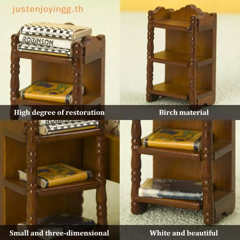 JJTH 1:12 Dollhouse Miniature Bedside Stand Nightstand thumbnail 6