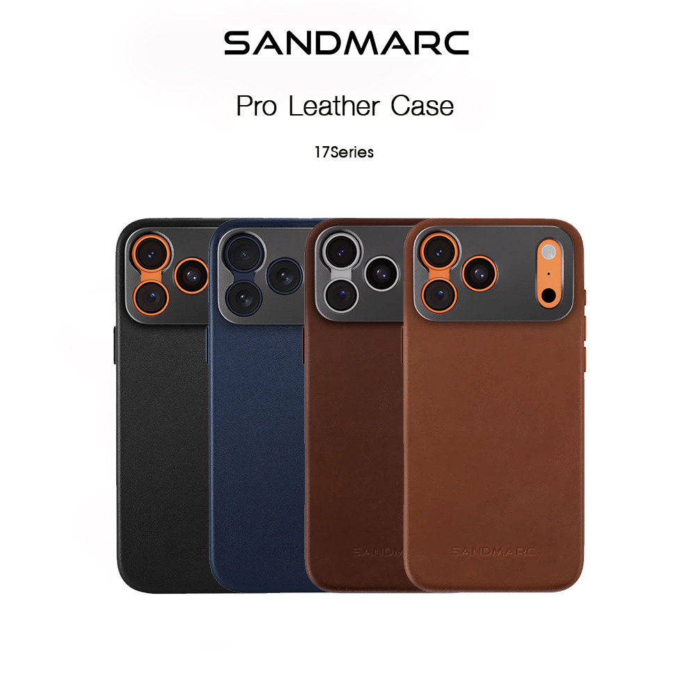 SANDMARC Pro Leather Case เคสหนังกันกระแทกเกรดพรีเมี่ยม เคสสำหรับ iPhone Air/17Pro/17Promax