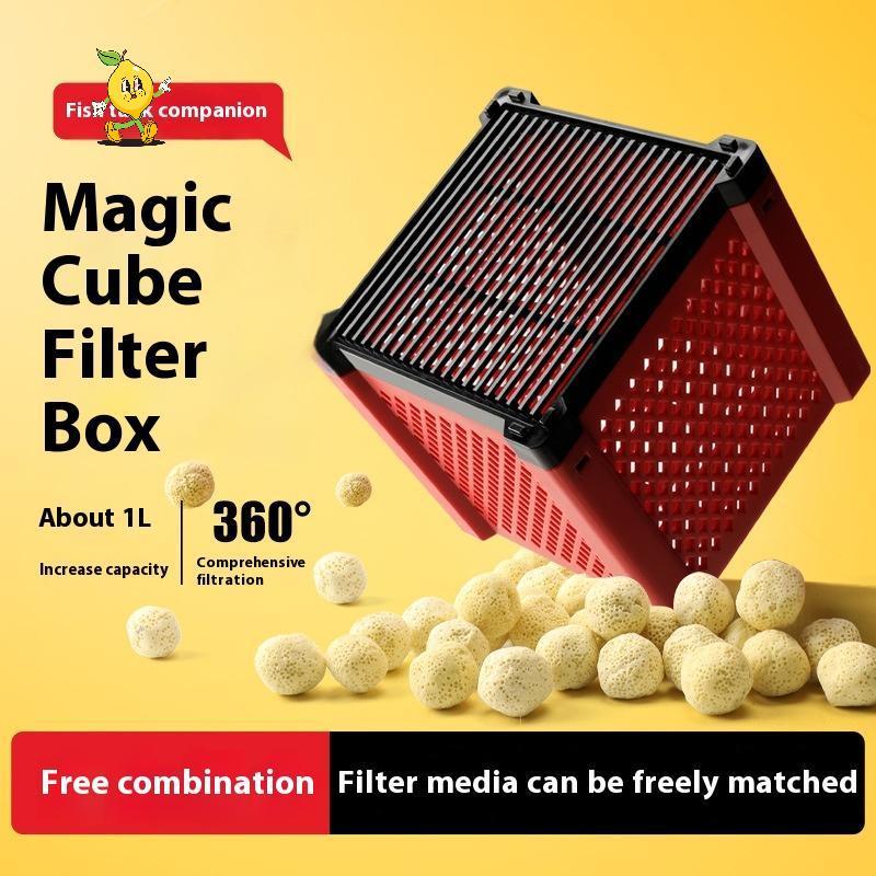 mozh เครื่องกรองน้ําตู้ปลาถ่านกัมมันต์ Cube เครื่องระงับกลิ่น กรองน้ําแรงพิเศษ กรองตู้ปลา [TH]