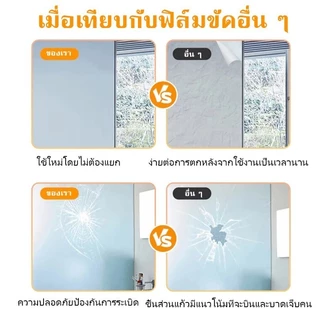 MOON ฟิล์มติดกระจก ฟิล์มฝ้า ฟิล์มสูญญากาศ ติดประตูกระจก หน้าต่างกระจก ห้องน้ำ สําหรับติดกระจกหน้าต่างบ้าน