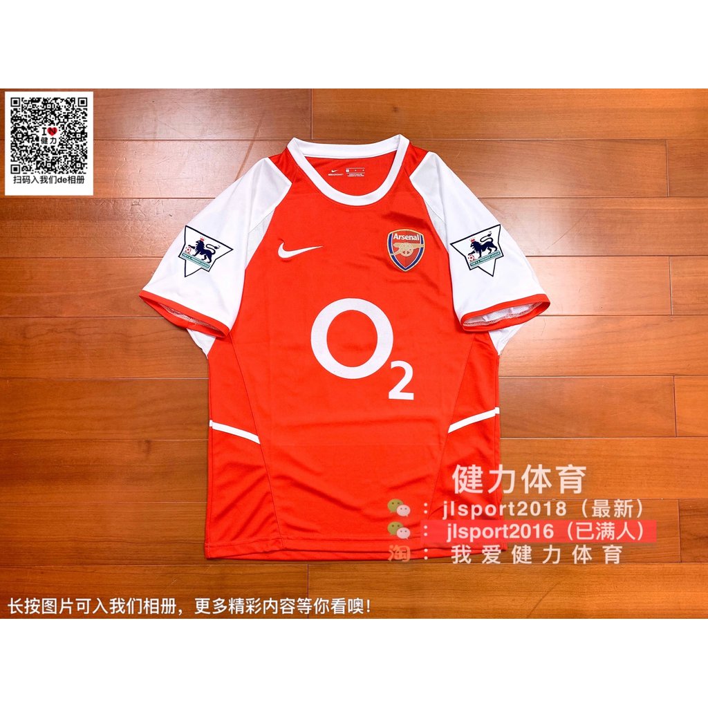 Classic Retro Jersey Arsenal Retro Jersey 02-03 Game Season Arsenal Home Jersey Henry Jersey Team Je