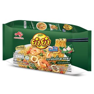 [สินค้าส่งด่วน] ยำยำจัมโบ้บะหมี่แห้งผัดขี้เมา 60ก.แพ็ค10 YUMYUM DRIED NOODLE PAD KEE MAO 60G. PACK10