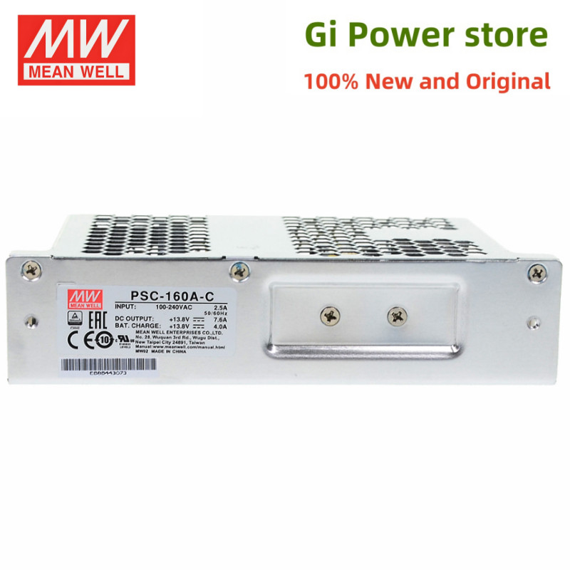 PSC-160 160W MEAN WELL แหล่งจ่ายไฟรักษาความปลอดภัย PSC-160A-C PSC-160B-C 12V/24v เอาต์พุตเดี่ยวแบตเต