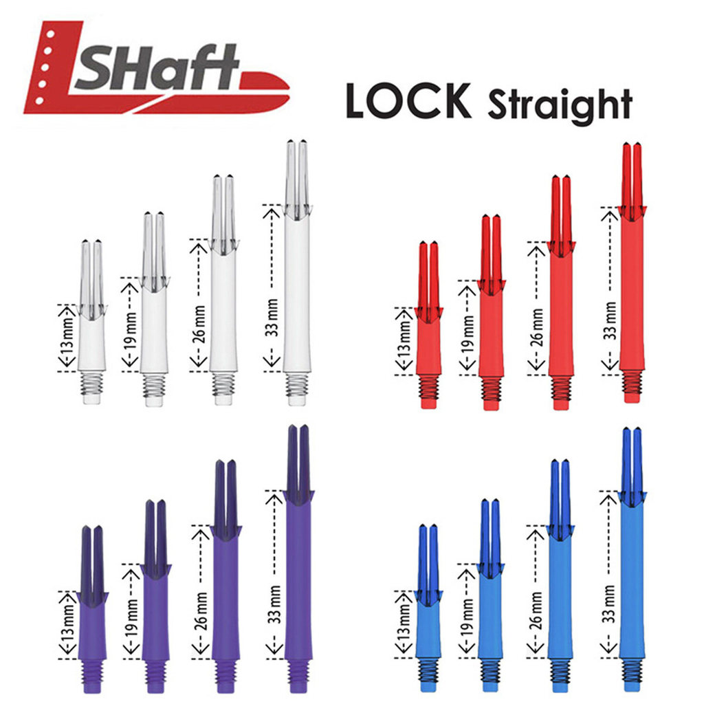 Made in Japan L-SHft Dart Shaft LOCK STRAIGHT คงที่ความยาวเต็มรูปแบบสี Dart Shaft