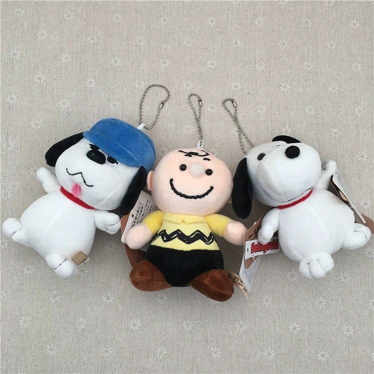 Vintage Snoopy town MR SACK Snoopy keychain JAPAN cartoon สนูปี้
