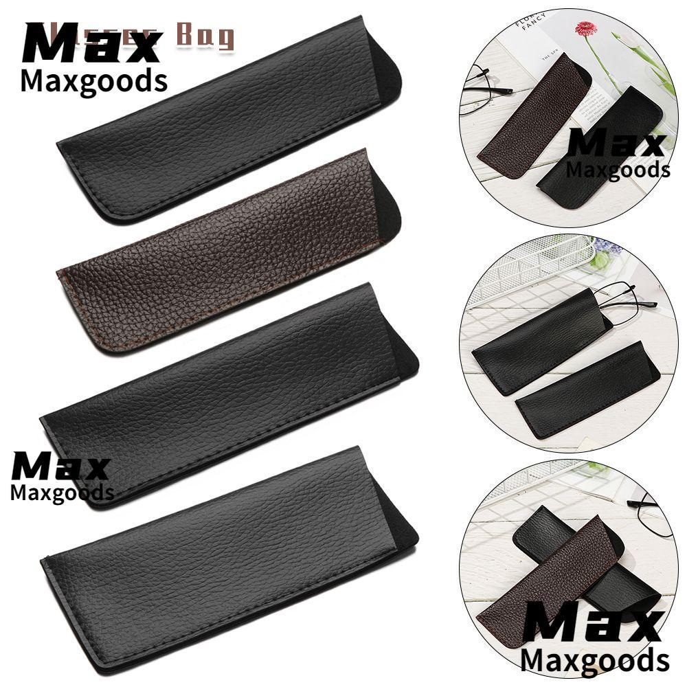 MAXG แว่นอ่านหนังสือ พร้อมกระเป๋าหนังนุ่ม สําหรับเก็บแว่นตา อุปกรณ์เสริม