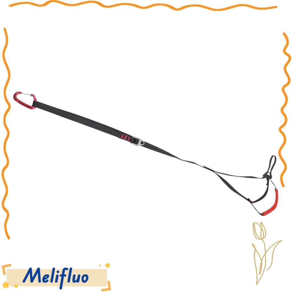 MELIFLUO Climbing Ascender, Adjustable Black Foot Ascender, Durable Loop Foot Expedition
