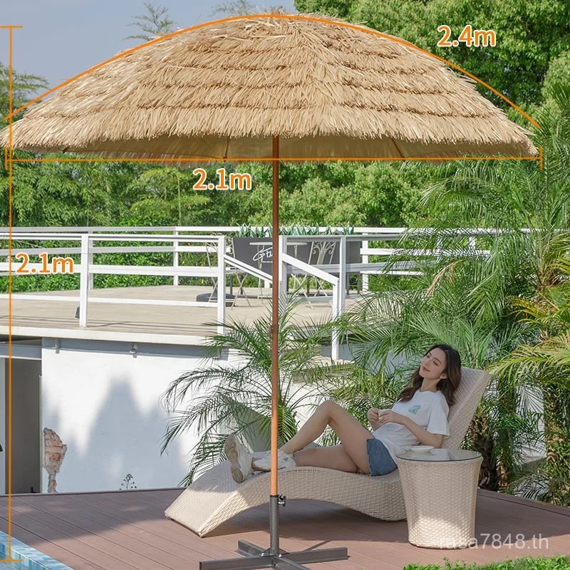ร่มฟางชายหาดขนาดใหญ่ ร่มสนามกลางแจ้ง thumbnail 6
