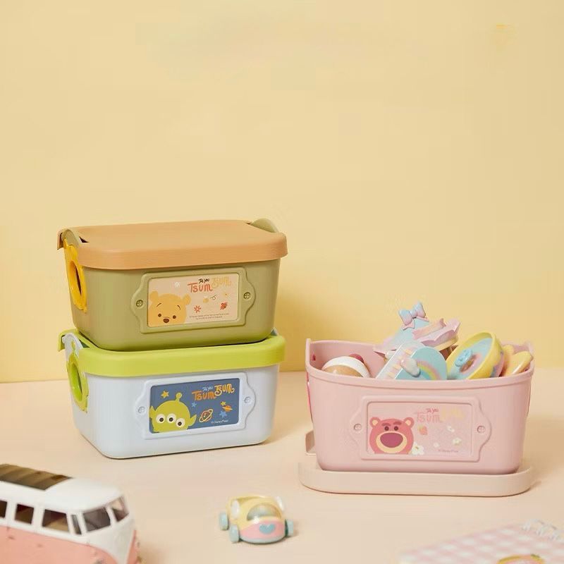 HCS - Miniso X Disney Songsong Series กล่องเก็บของการ์ตูนที่จับการ์ตูนกล่องเก็บของมัลติฟังก์ชั่นพร้อ