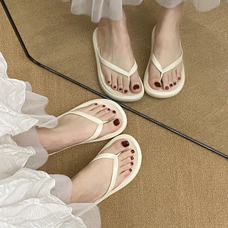 [ข้อเสนอพิเศษในร้านใหม่] เรียบง่ายแฟชั่นสีทึบ EVA สบาย Flip Flop ชายหาดกลางแจ้งสบาย ๆ ลื่นไถลรองเท้าแตะนุ่มสบายสวมใส่ทุกวัน