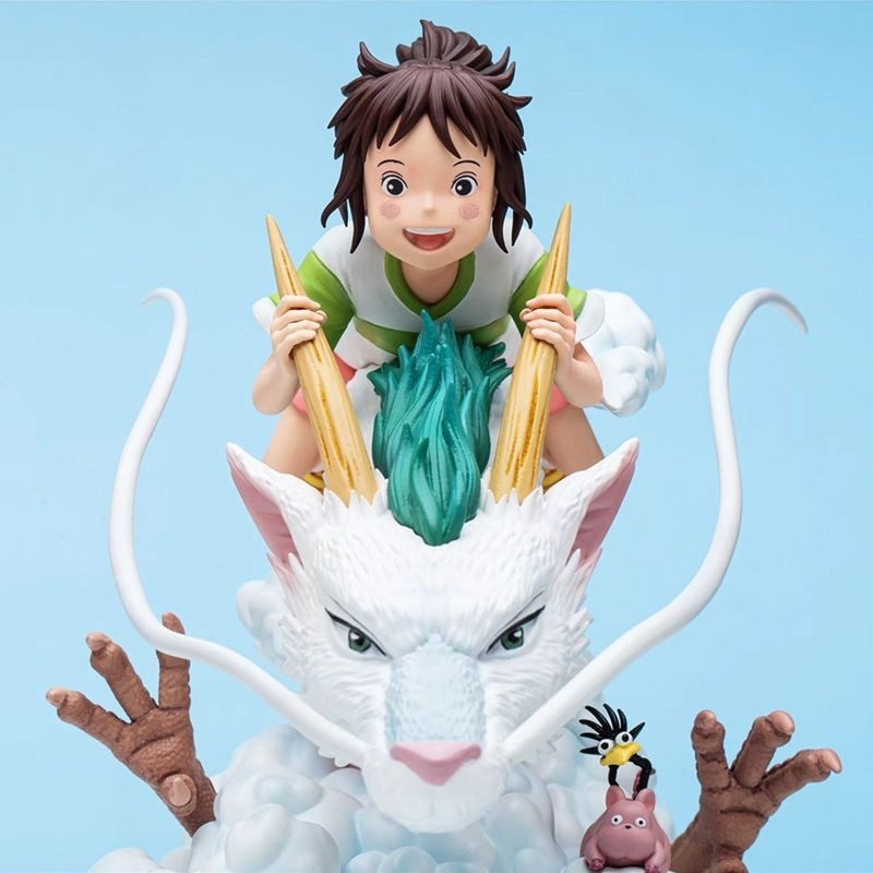 Hayao Miyazaki ภาพยนตร์ Hayao Miyazaki รุ่น Spirited Away รูปมังกรขาวน้อยเดสก์ท็อปตกแต่ง Series รูปป