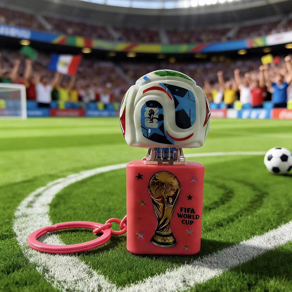 พวงกุญแจปุ่มเสียง Fifa World Cup 26TM | รีคัฟเวอร์สั่งงานด้วยเสียง Canada ของที่ระลึกสะสม L0f4