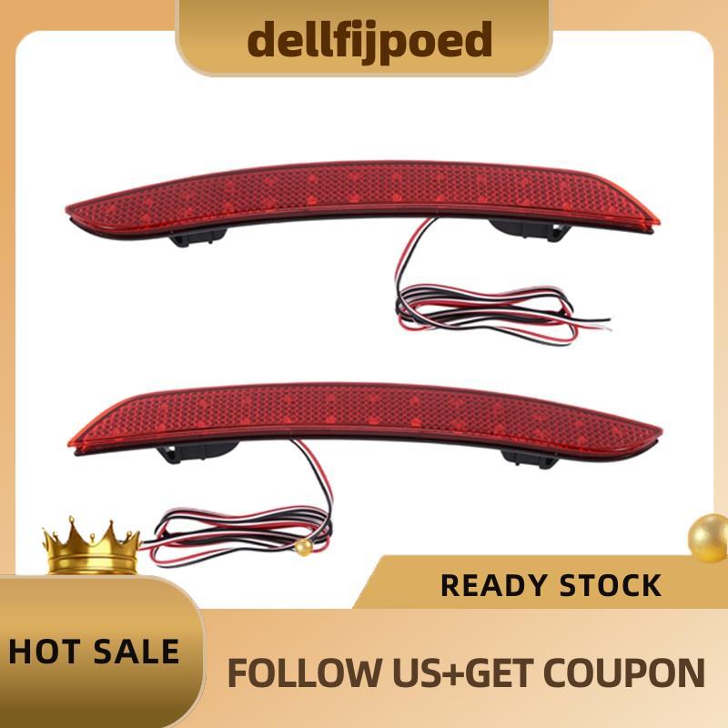 dellfijpoed ไฟเบรครถยนต์ LED ไฟท้ายสําหรับ F30 F31 F35- ไฟกันชนด้านหลัง 63147301187