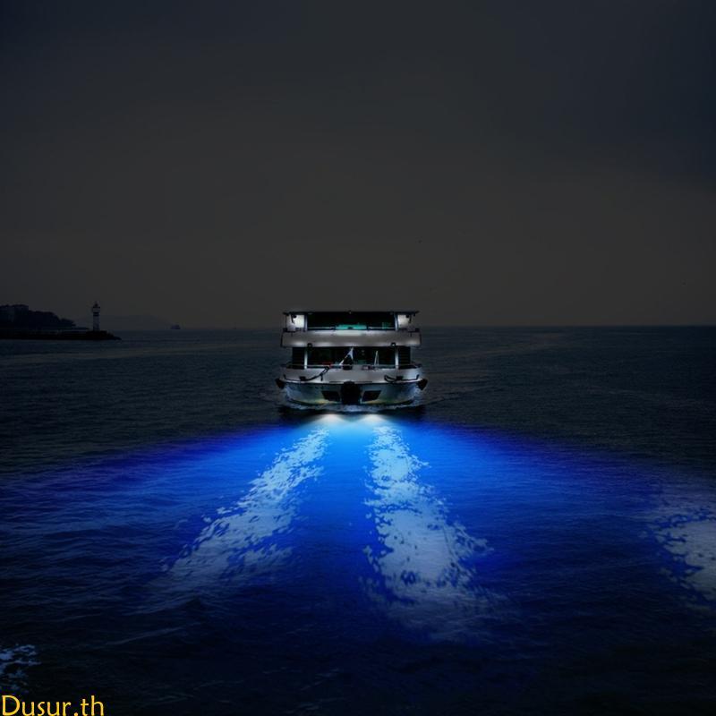 Dusur Boat Navigation Light 50W 27 LED ใต้น้ํา Pontoon Marine Boat Transom Light
