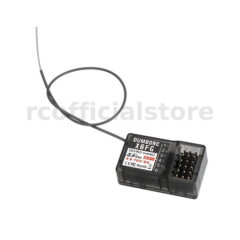 DUMBORC X6FG 2.4GHz 6CH RC Receiver รองรับ Gyro สําหรับ X4 X5 X6 X6PM วิทยุเครื่องส่งสัญญาณรีโมทคอนโ