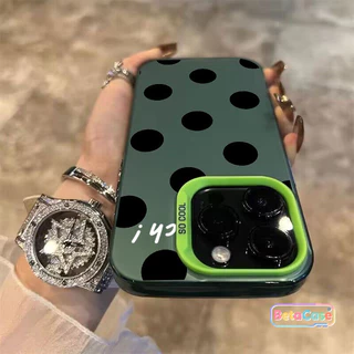 เคส IMD ลายจุดดำใหม่ เท่ห์ไม่เหลือง รองรับ iPhone 17/16/15/14/13/12/11/11Pro/Plus/Max/XR/XS Max/X/8/7/6