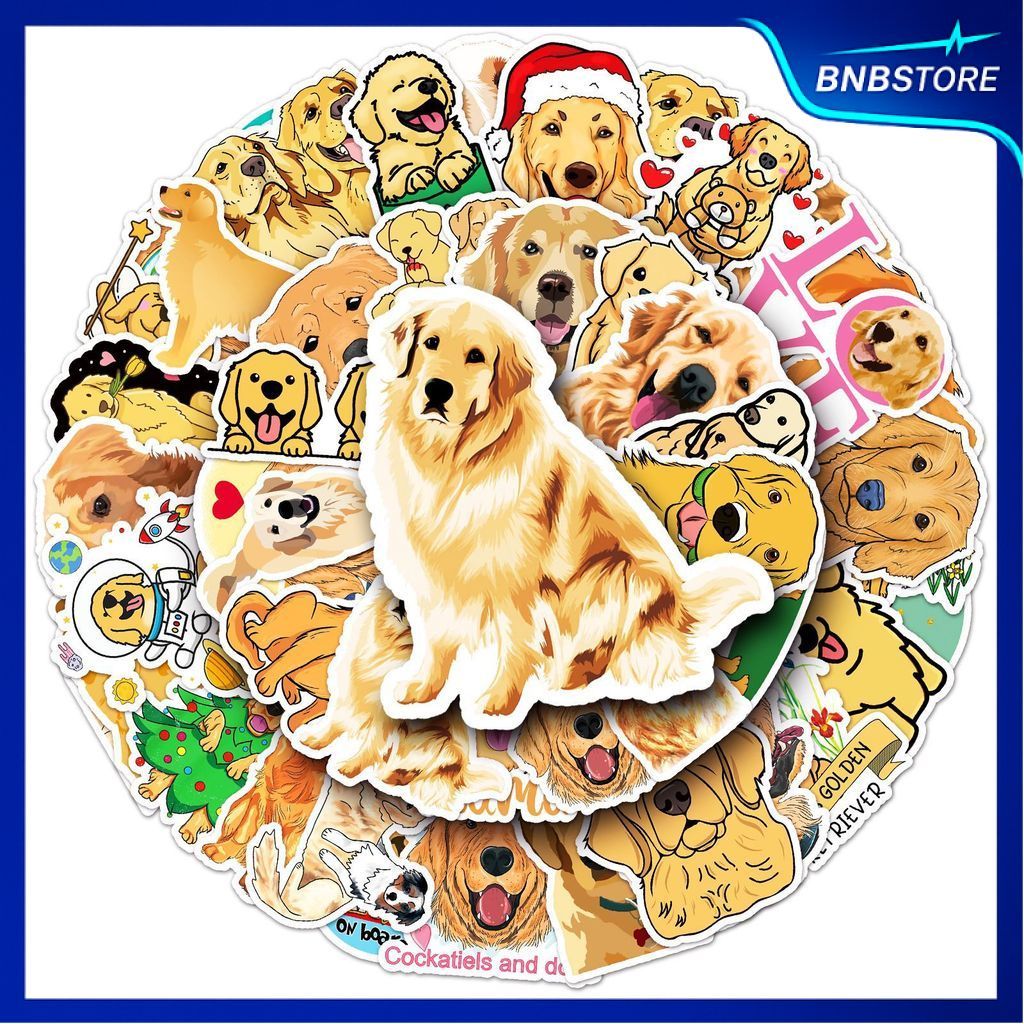 🍀ส่งจากไทย🍀 50แบบ สุนัข โกลเด้น รีทริฟเวอร์ pet golden retriever cartoon animal Sticker พร้อมส่ง