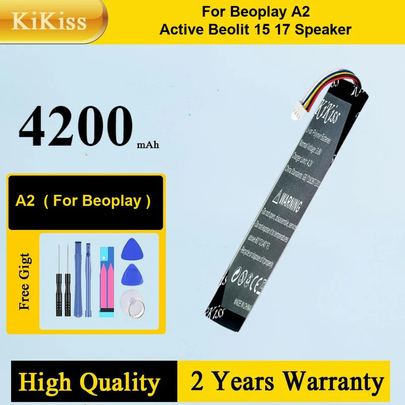 4200mAh KiKiss แบตเตอรี่ทดแทนสําหรับ Bang&Olufsen BeoPlay A2 Active BeoLit 15 17 ลําโพง