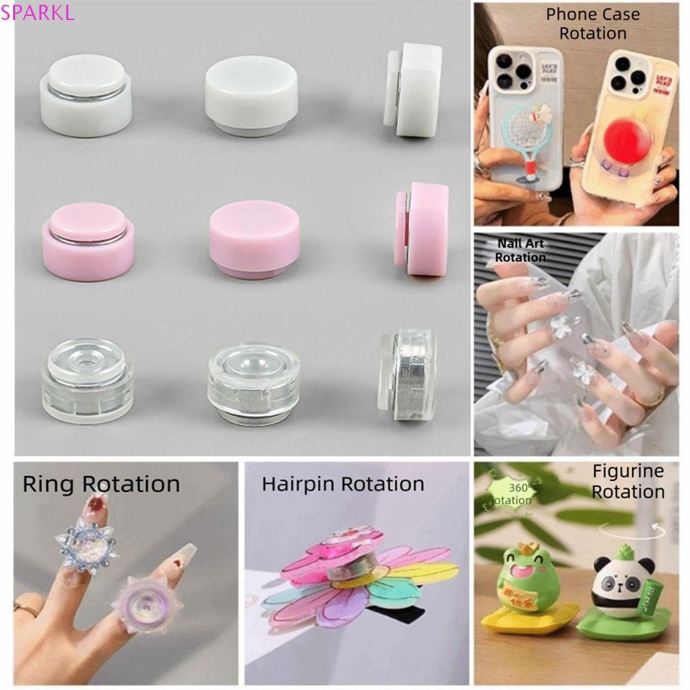 SPARKLENOVA ตลับลูกปืนหมุนขนาดเล็ก 50 ชิ้น, 360°หมุน3ขนาดอุปกรณ์ลูกปืน,มินิความแม่นยําสูงเครื่องประดับทํากังหันลมเพลาแบริ่งพินวีลหัตถกรรม