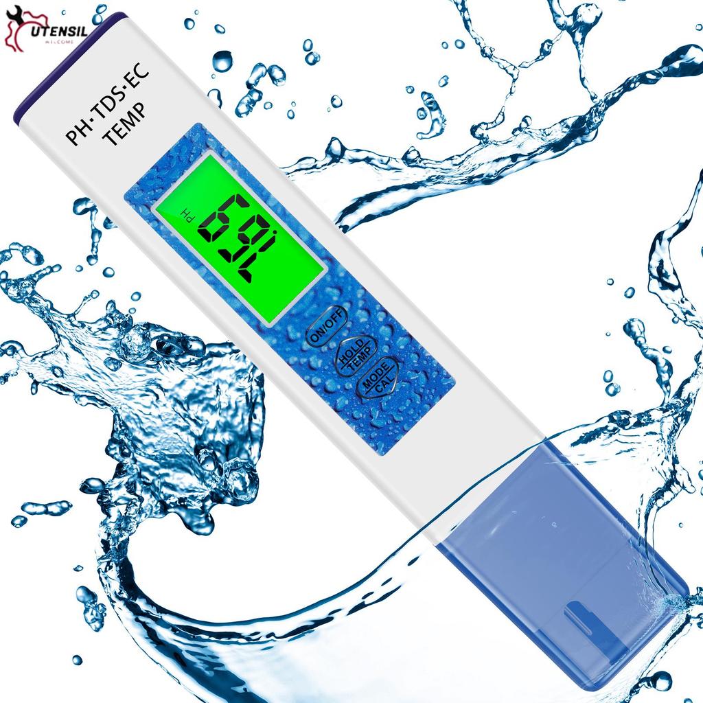 PH Meter เครื่องทดสอบ PH และ TDS พร้อมหน้าจอแสดงผล LED 0.05ph ความแม่นยําสูงปากกาประเภท PH เมตร PH /