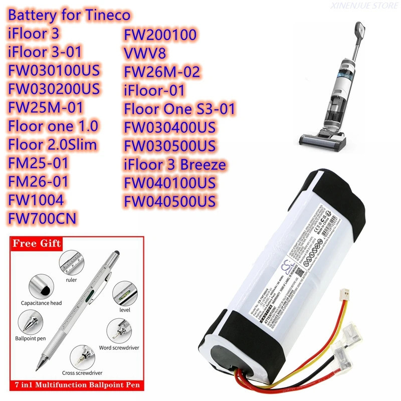 CS แบตเตอรี่ CL1879-6S1P-01 สําหรับ Tineco iFloor 3,one 1.0,2.0Slim,FM25-01,FM26-01,FW1004,FW700CN,F