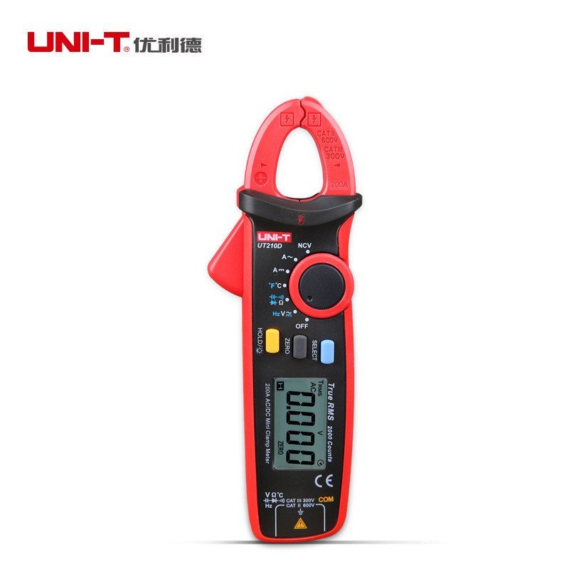 Current Clamp เยอรมัน Clamp Meter AC DC Clamp Meter มัลติมิเตอร์แบบดิจิตอลขนาดเล็ก Mini ut210d ที่ไม