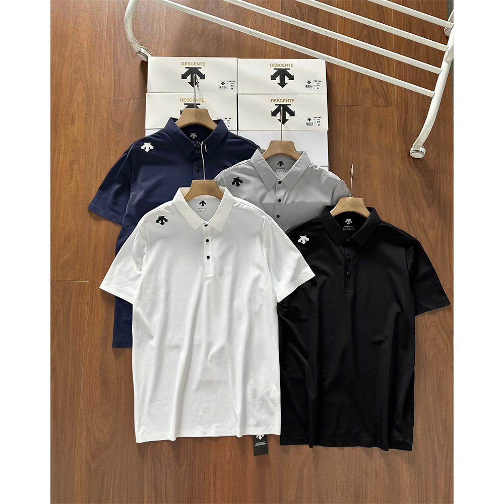 High-end Trend ผู้ชายและผู้หญิงเสื้อโปโล Arrow เสื้อ All-Match แขนสั้น Top Unisex