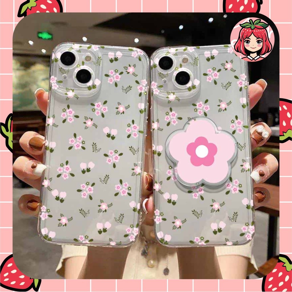 [1 ชุด] 2IN1 FLOWER PINK ANGEL EYE PRINTING case samsung a02 a03 core a72 a71 a31 a03 a13 4g a21s a2